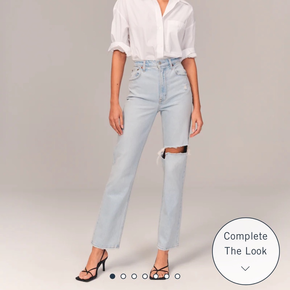 Abercrombie Ultra High Rise 90s Straight Jean
